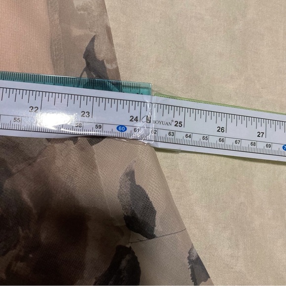 sawyer Chiffon Babydoll Style Dress in Muted Floral Print | Ruffle Hem - Picture 3 of 14